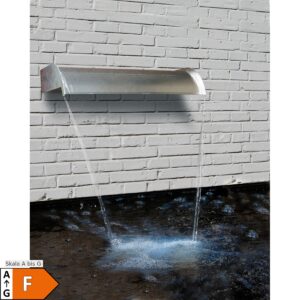 Ubbink Nevada 60 Inox Wasserfall mit LED