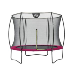 EXIT Silhouette Trampolin + Sicherheitsnetz 244 (8ft)Rosa