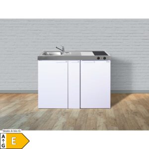 Stengel Küchen Kitchenline MK 120 A weiß - Glaskeramikkochfeld rechts