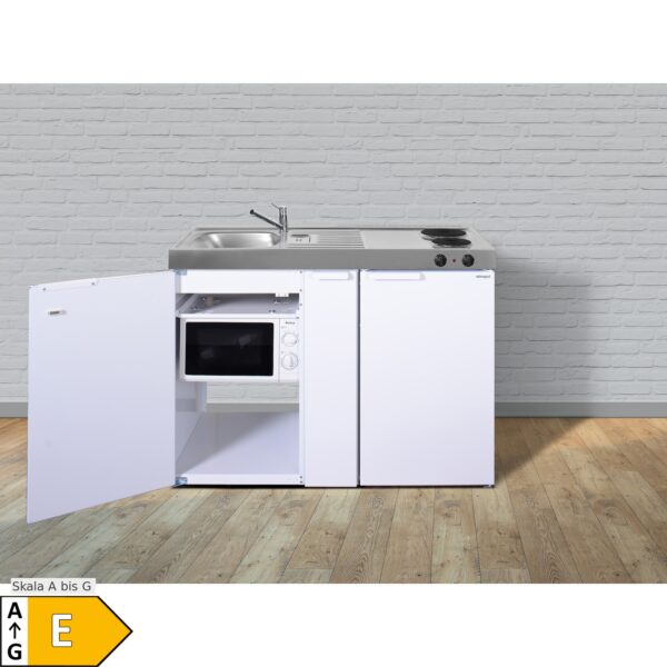 Stengel Küchen Kitchenline MKM 120 A weiß - Elektrokochfeld links