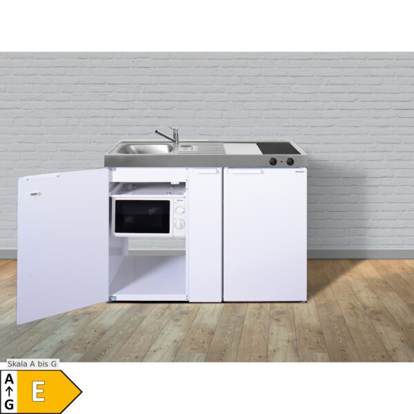 Stengel Küchen Kitchenline MKM 120 A weiß - Glaskeramikkochfeld links