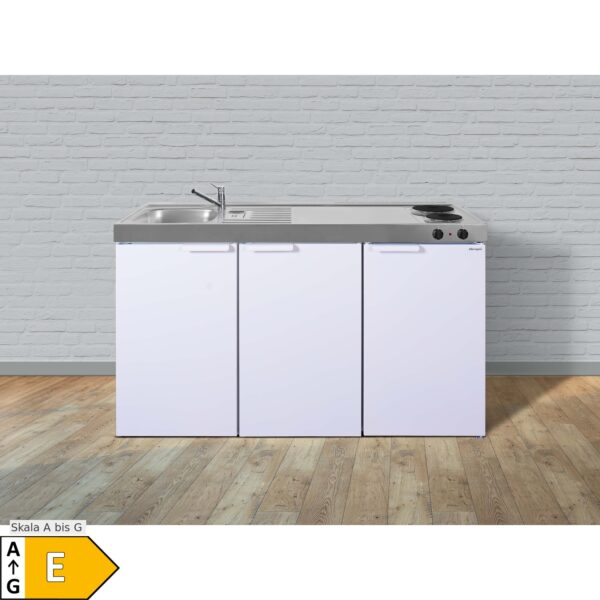 Stengel Küchen Kitchenline MK 150 weiß - Elektrokochfeld links