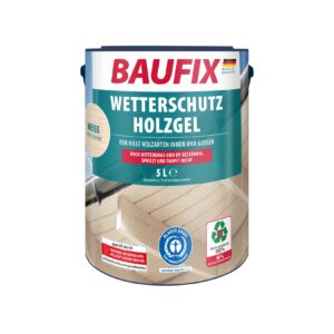 BAUFIX Wetterschutz-Holzgel weiss seidenglänzend