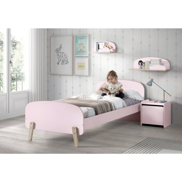 Vipack Einzelbett Kiddy 90x200 cm - Rosa