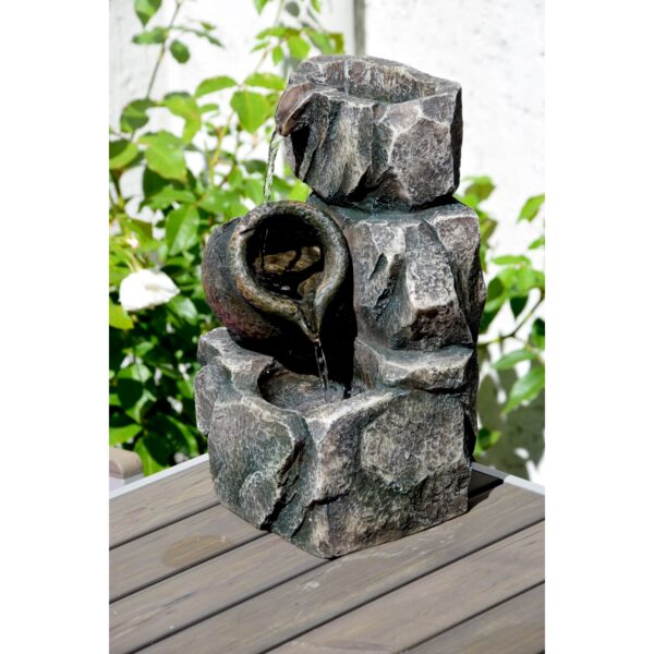 Dobar 96400e Design-Gartenbrunnen mit Amphore