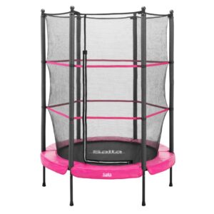 Salta Junior Trampoline für In- und Outdoor - rund - Ø140cm - Schutzrand Pink