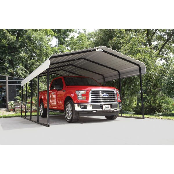 ShelterLogic Stahlcarport Neapel beige/schwarz