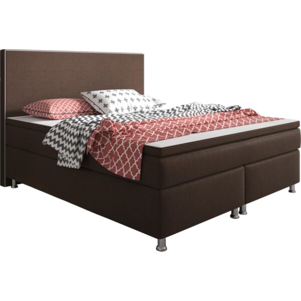 Inter Handels Boxspringbett King Size 180 x 200 cm Braun - versch. Farben