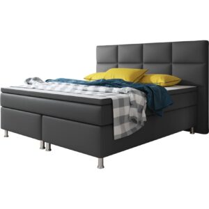 Inter Handels Boxspringbett Miami 180x200 cm anthrazit