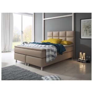 Inter Handels Boxspringbett Miami 140x200 cm muddy