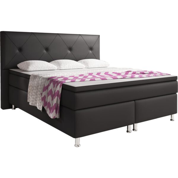 Inter Handels Boxspringbett Oxford 180x200 cm schwarz