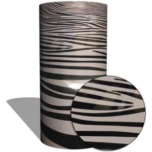 MAUK Carbon Folie Auto- Küchen- Deko- Folie "3D Zebra-stripe vinyl"