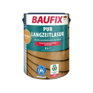 BAUFIX PUR Langzeitlasur eiche hell seidenglänzend