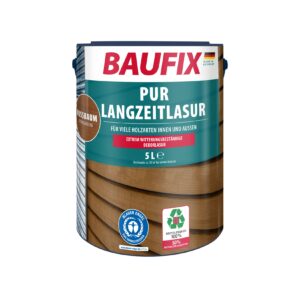 BAUFIX PUR Langzeitlasur nussbaum seidenglänzend