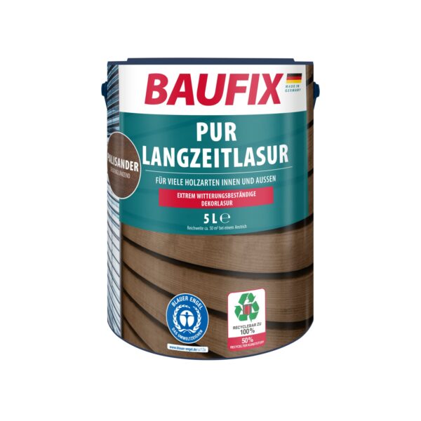 BAUFIX PUR Langzeitlasur palisander seidenglänzend