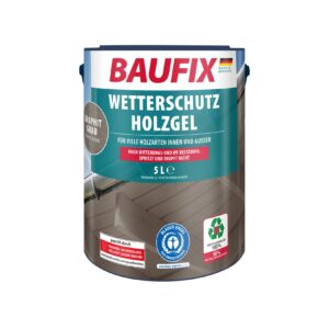 BAUFIX Wetterschutz-Holzgel graphitgrau seidenglänzend