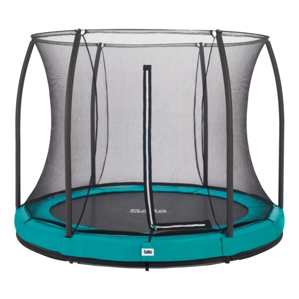 Salta Trampoline - Comfort Edition Ground - rund - Ø251cm - Schutzrand Grün