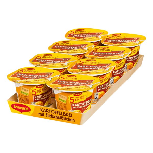 Maggi 5 Minuten Terrine Kartoffelbrei mit Fleischklößchen 46 g