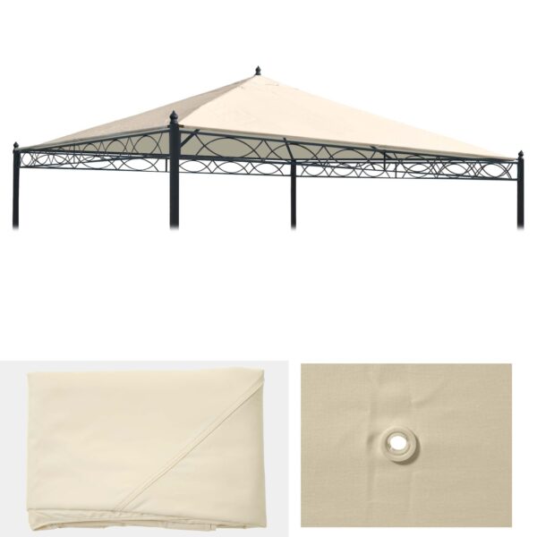 Ersatzbezug für Dach Pergola Pavillon Calpe 3x3m ~ creme