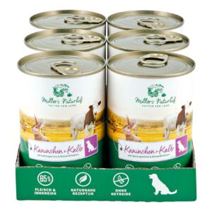 Müllers Naturhof Hundenahrung Kalb & Kaninchen 400 g