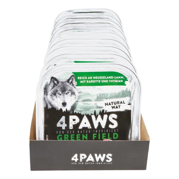 4 PAWS Hundenahrung Lamm Karotte 300 g