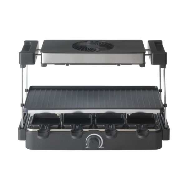 Trebs 15110 - Raclette für 8 Personen mit integriertem Dunstabzug - Große Grillfläche