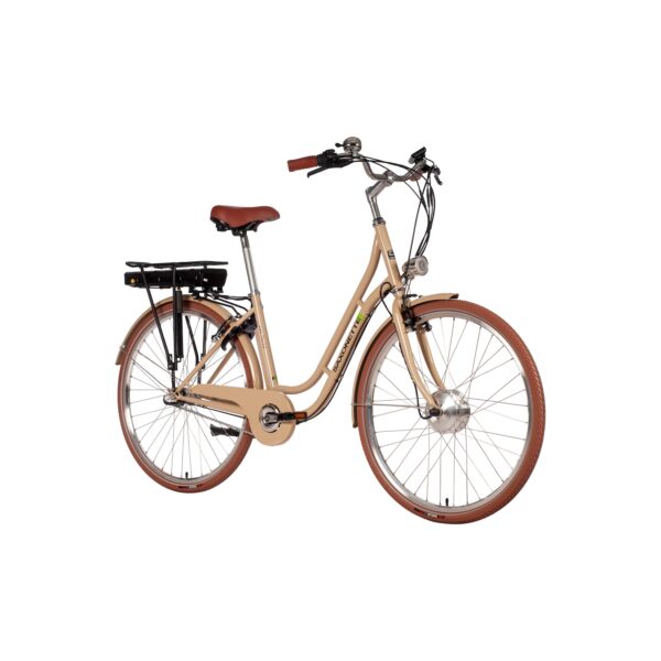 Saxonette E Style Plus 2.0 Citybike   coffee creme glänzend