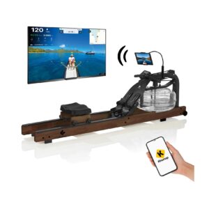 FitEngine Rudergerät mit Wasserwiderstand Smart 210cm - versch. Farben - Dunkelbraun