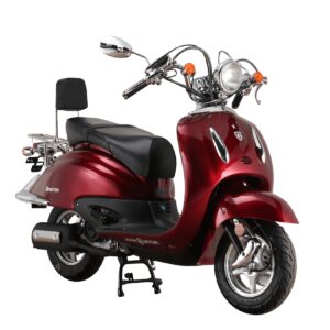 Alpha Motors Motorroller Retro Firenze 50 ccm 45 kmh EURO 5 weinrot