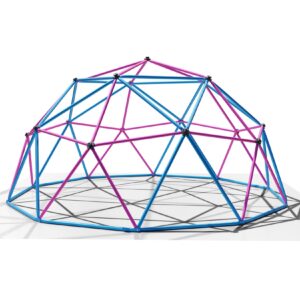 Klettergerüst 305x305x155cm DomeClimber Kinder Kletterkuppel Geodome 10FT - blau/pink