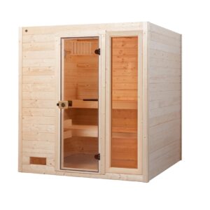 weka Massivholz-Sauna VALIDA Gr. 3 Sparset 9