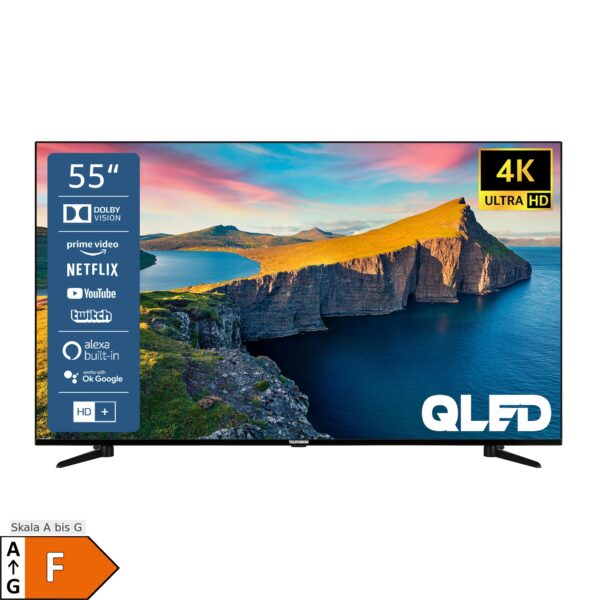 Telefunken QU55K800 55 Zoll QLED Fernseher