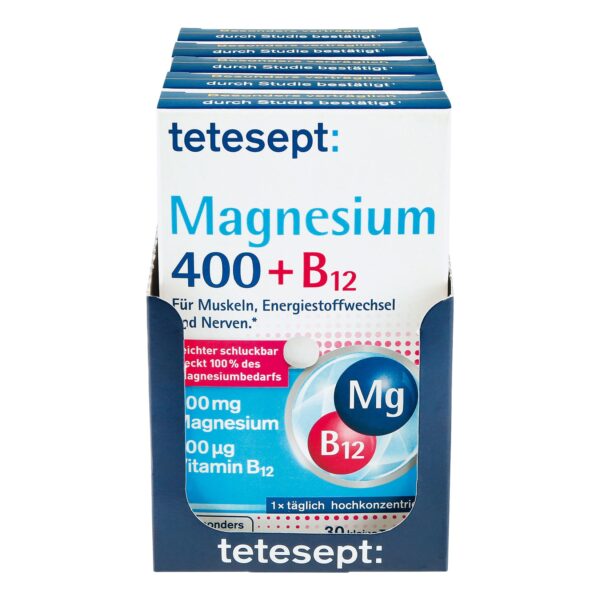 tetesept Magnesium 400 B12 hochdosiert 30 Stück 25