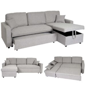 Ecksofa mit Bettkasten MCW-L17