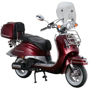 Alpha Motors Motorroller Retro Firenze Classic 125 ccm 85 kmh EURO 5 weinrot