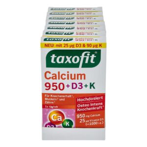 taxofit Calcium 950+D3+K Tabletten 30 Stück 79