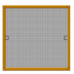 Schellenberg Insektenschutzfenster PLUS mit Alurahmen braun 130 x 150 cm