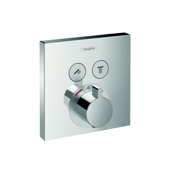 HansGrohe Thermostat Unterputz ShowerSelect Fertigset 2 Verbraucher chrom