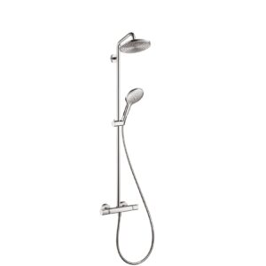 HansGrohe Showerpipe Raindance Select chrom mit Kopfbrause Raindance Air 1jet 240mm