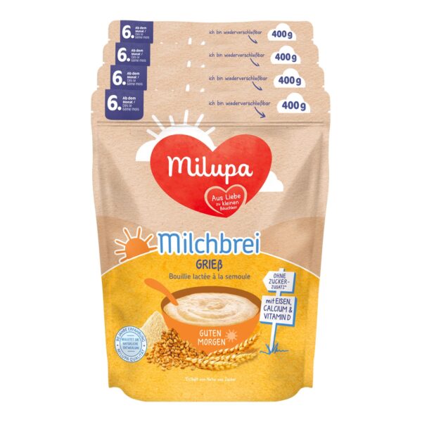 Milupa Guten Morgen Milchbrei Grieß 400 g