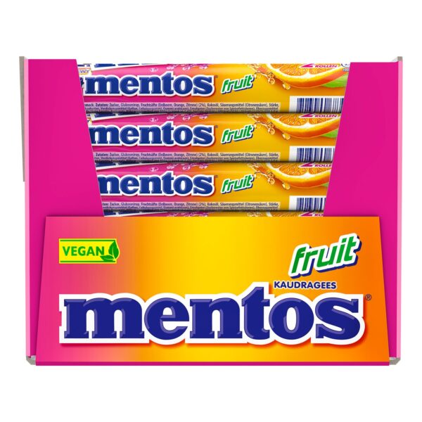 Mentos Kaubonbons Frucht 76 g