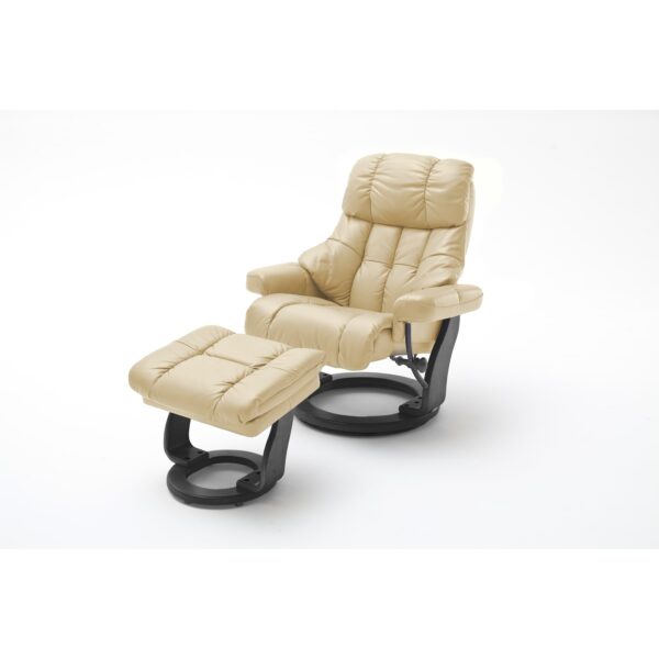 iNNoSeat by MCA + CALGARY XXL Relaxer 180 mit Hocker - versch. Ausführungen - creme schwarz