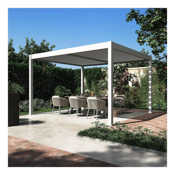 Pergola Pavillon mit Lamellen Dach Oasis 3