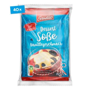 Grandiso Dessertsoße Vanillegeschmack für 3 x 500ml Milch