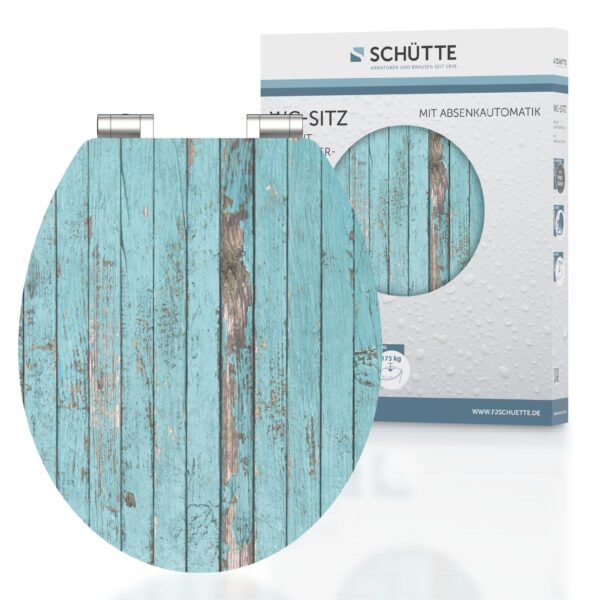 SCHÜTTE MDF HG WC-Sitz BLUE WOOD