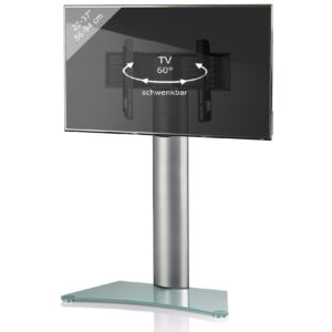 VCM Universal TV VESA Standfuß Ständer Fernseh Rack Alu Glas Findal Zwischenboden