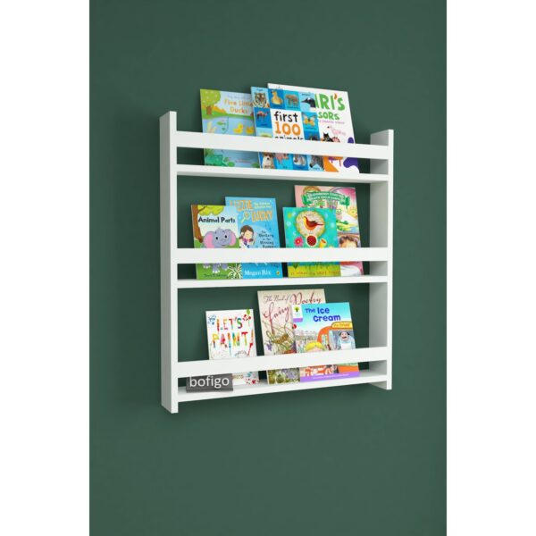 VCM Holz Kinderregal Bücherregal Kinder Wandregal Hängeregal Wandboard Regal Kidos