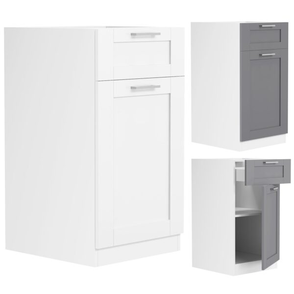 VCM Küchenschrank Breite 40 cm Schublade Unterschrank Küche Küchenmöbel Landhaus Colura