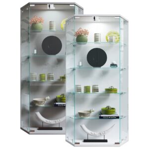 VCM Wandvitrine Hängevitrine Glasvitrine Wand Schaukasten Vitrine Glas Benila L