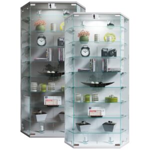 VCM Wandvitrine Hängevitrine Glasvitrine Wand Schaukasten Vitrine Glas Benila XL